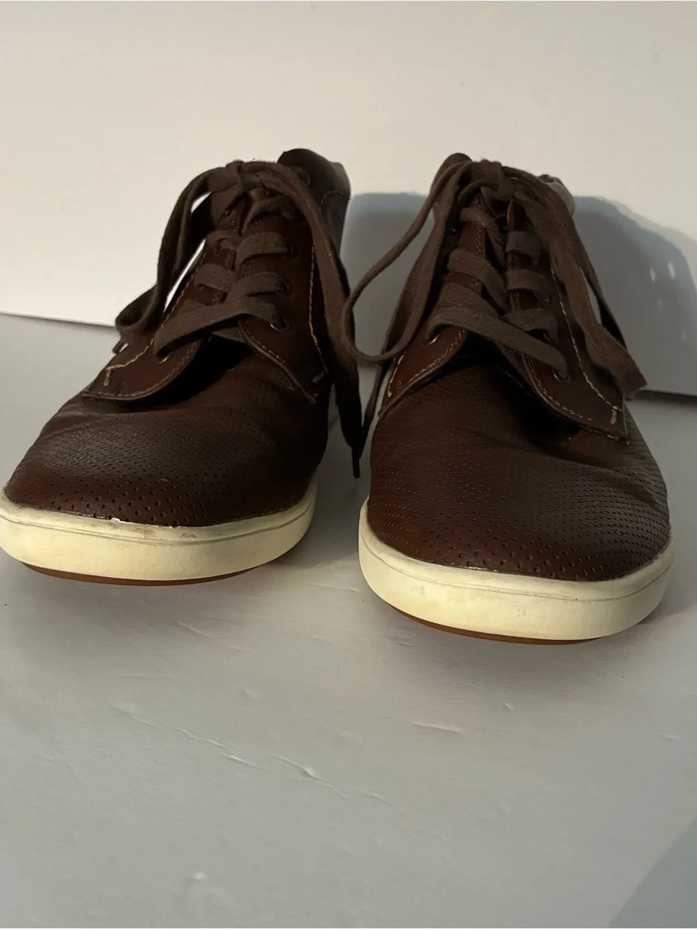 Steve Madden Brown Leather Chukka Sneakers Men’s 9 EUC